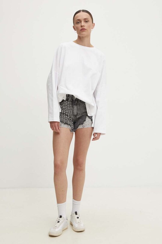 Jeans kratke hlače Answear.LAB siva h3009.wms