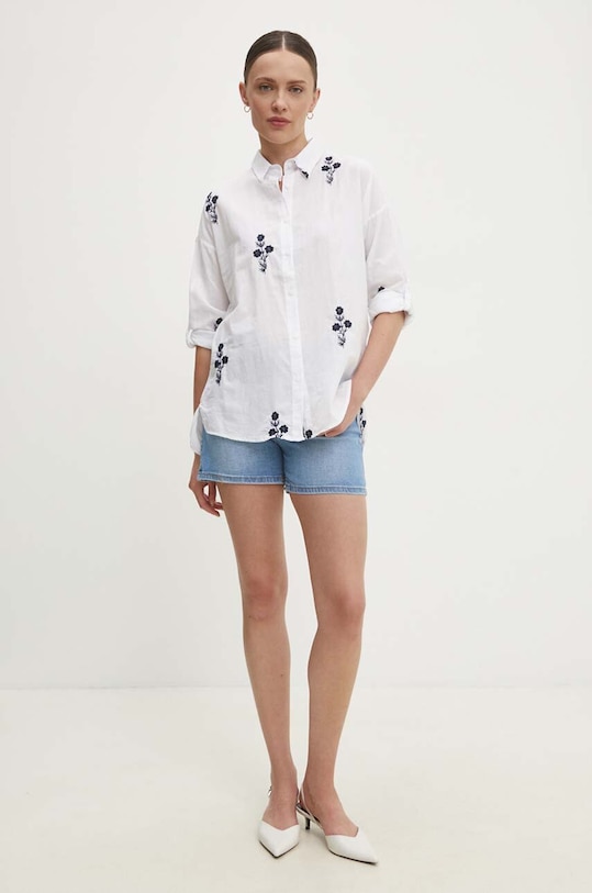 Answear Lab pantaloni scurti albastru z6132.ijs