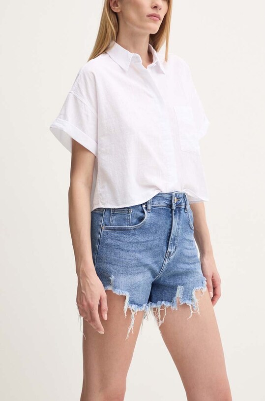 Answear Lab pantaloni scurti jeans albastru ab2288.IKK