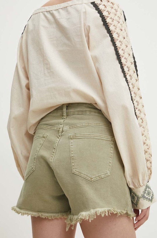 Odzież Answear.LAB szorty jeansowe mt045.IKK zielony