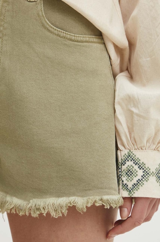 Answear.LAB szorty jeansowe zielony mt045.IKK