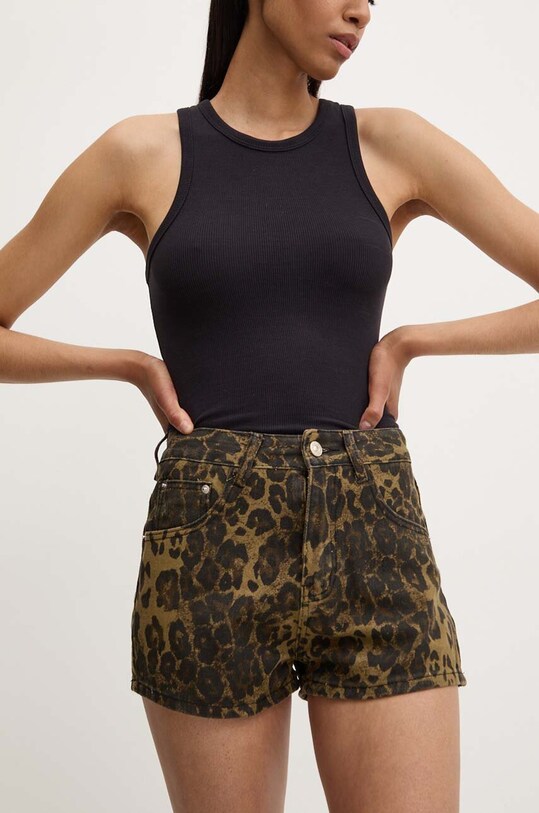 Answear Lab pantaloni scurti jeans 21061.ims negru WZ24