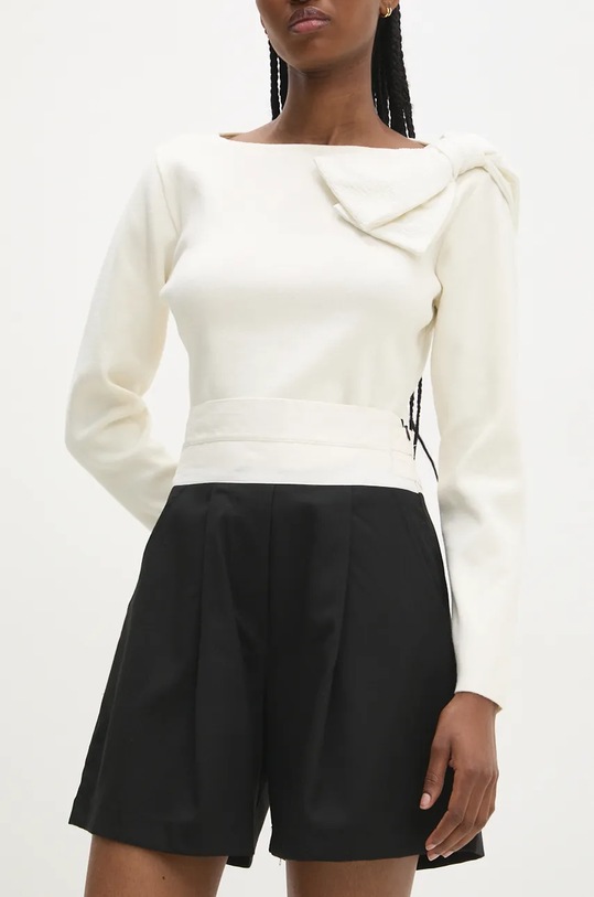 Answear Lab pantaloni scurti 1584.TMS negru WZ24
