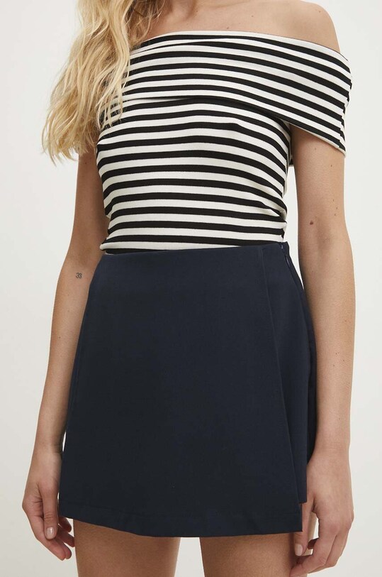 Answear Lab fustă-pantalon panza bleumarin 1499.TMS