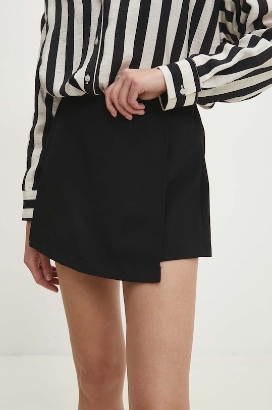 Sukňo-šortky Answear.LAB látka čierna 1499.TMS