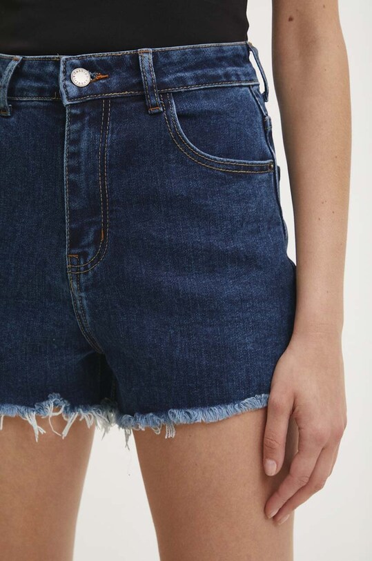 Answear Lab pantaloni scurti jeans bleumarin T243.hms