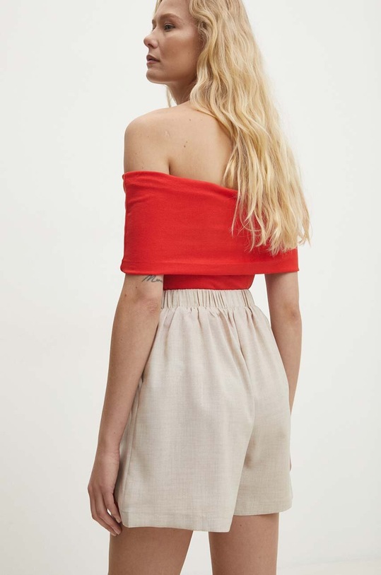 Îmbrăcăminte Answear Lab pantaloni scurti rm.432.fjs rosu
