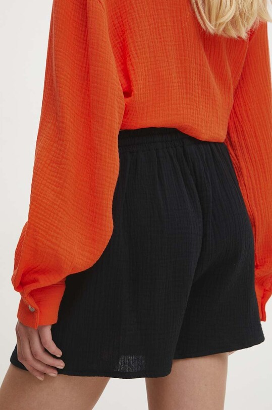 Îmbrăcăminte Answear Lab pantaloni scurti din bumbac 152402.2.fh negru