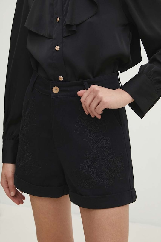 Answear Lab pantaloni scurti din bumbac bumbac negru M2148.fms