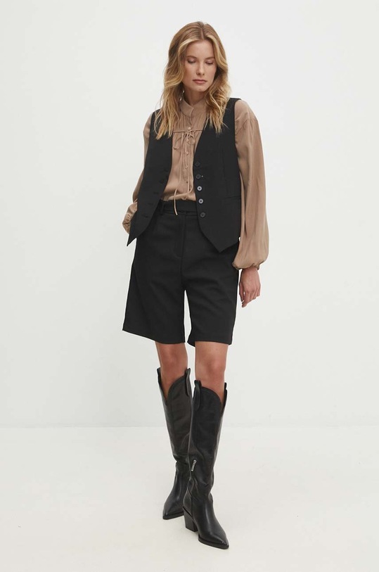 Answear Lab szorty 9501.ijs czarny WZ24