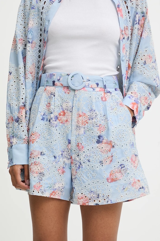 Answear.LAB szorty tkanina niebieski JH3110SH.iak