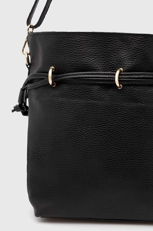Doplnky Kožená kabelka Answear.LAB 243805.HWK čierna