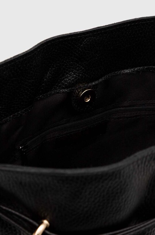 Kožená kabelka Answear.LAB 243805.HWK čierna