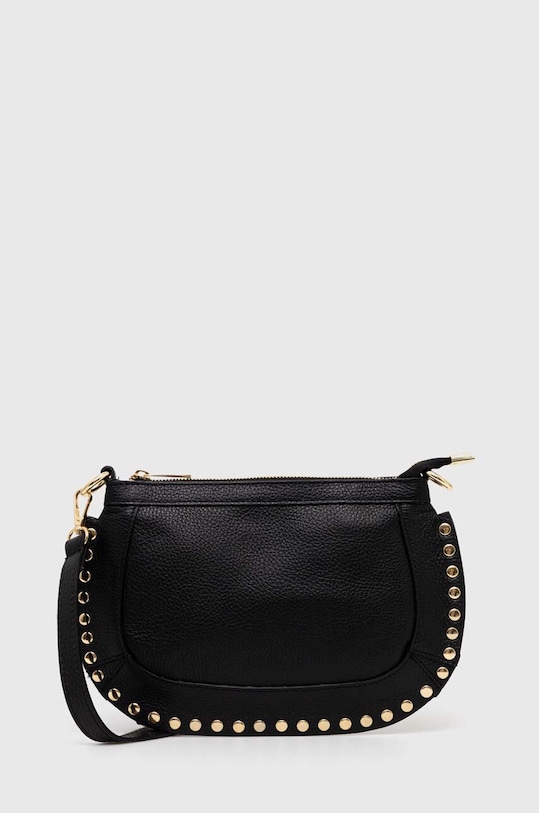 Шкіряна сумочка Answear.LAB аплікація чорний 960.HWK