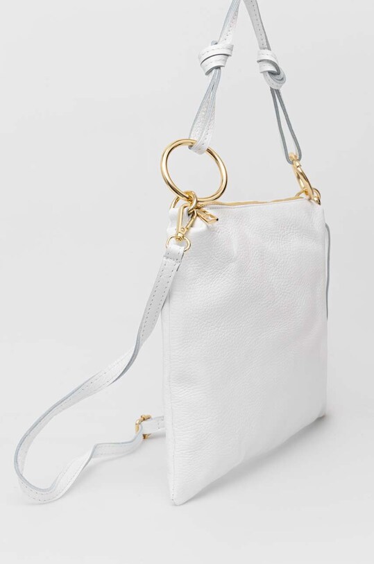 Kožená kabelka Answear.LAB 940.HWK biela WW25