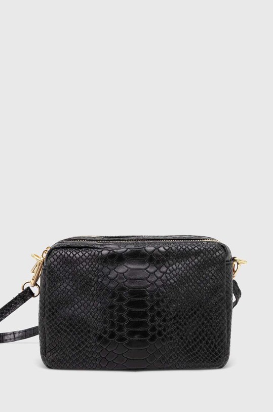 Answear Lab poseta de piele uni negru 446.HWK