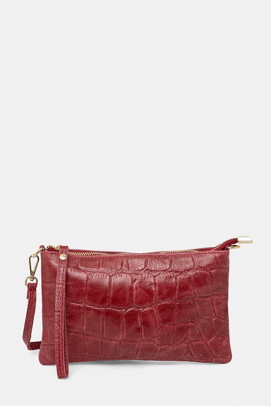 Answear.LAB torebka skórzana skóra licowa czerwony 679.HWK