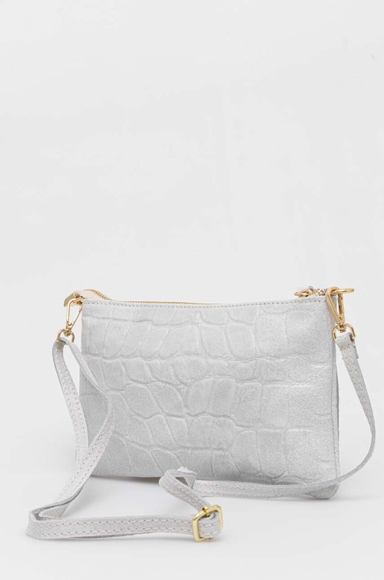 Δερμάτινη τσάντα Answear.LAB 679.HWK γκρί WW25