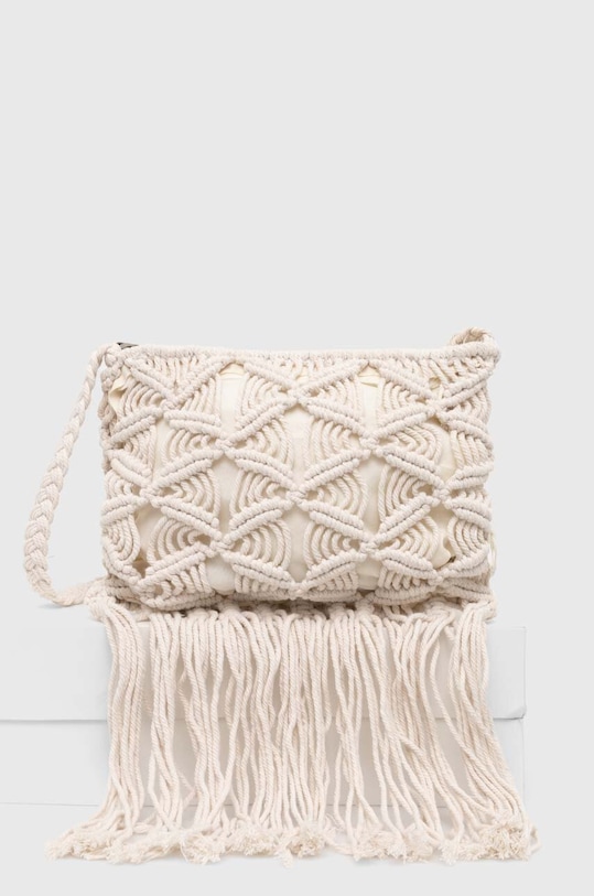 Bavlněná kabelka Answear.LAB hladký béžová BNBN3419.HWK