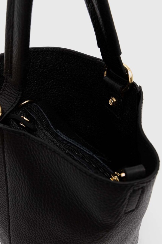 Δερμάτινη τσάντα Answear.LAB μαύρο 1656.HWK