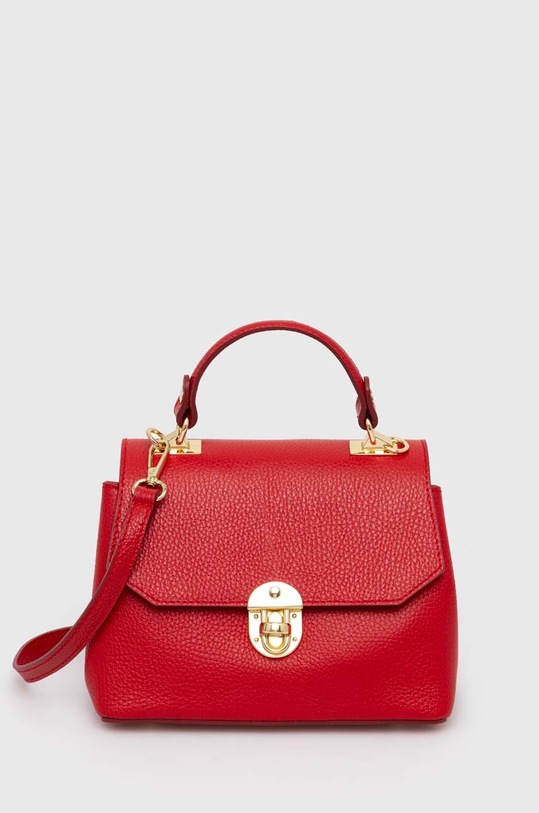 Kožená kabelka Answear.LAB přírodní kůže červená 1062.iw