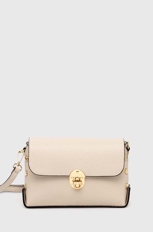 Answear Lab torebka skórzana skóra licowa beżowy 1053.iw