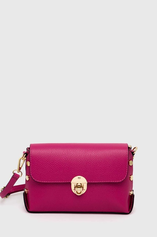 Answear Lab torebka skórzana skóra licowa różowy 1053.iw