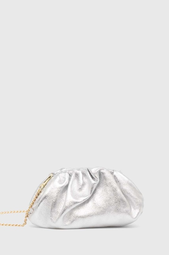 Answear.LAB borsa a mano in pelle semplice argento 502320.FKK