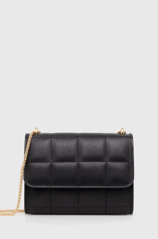 Answear Lab poseta de piele uni negru 23100161.HMS