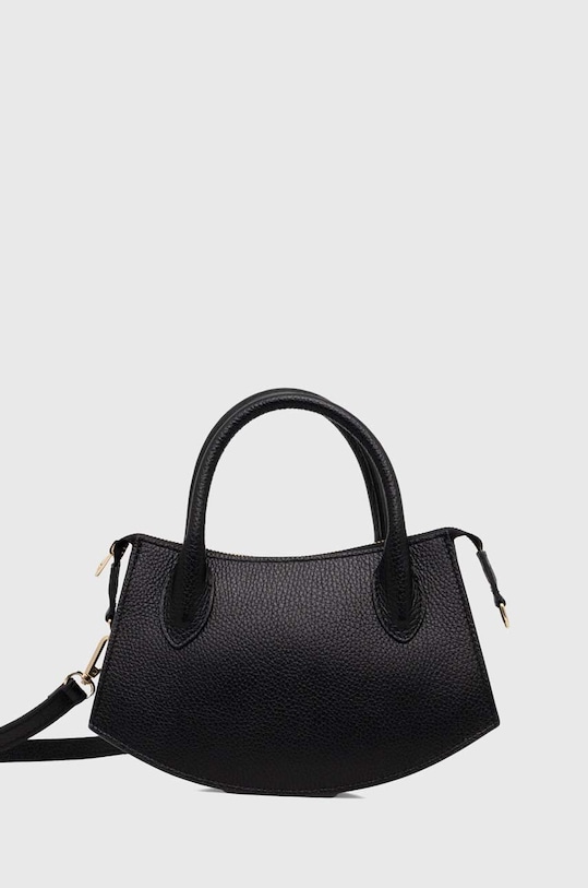 Answear.LAB torebka skórzana skóra licowa czarny 2414231.HMS