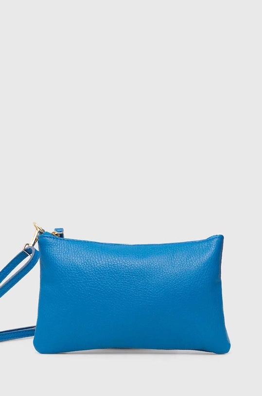 Kožená kabelka Answear.LAB usňová koža modrá 679.liso.HWK