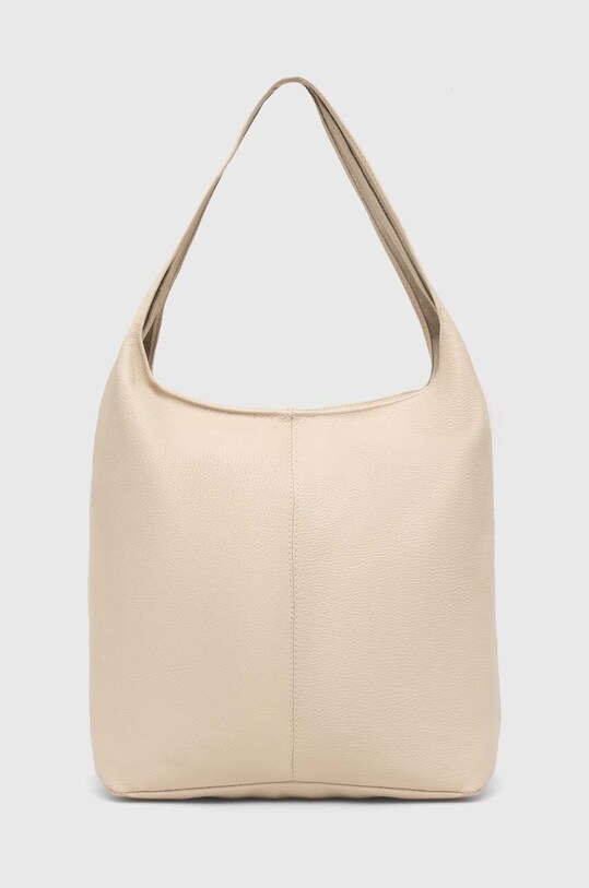 Answear.LAB torebka skórzana skóra licowa beżowy 920.HWK