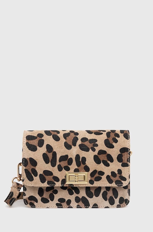 Answear Lab geanta de mana din piele intoarsa nu incape in A4 bej 7155.fh