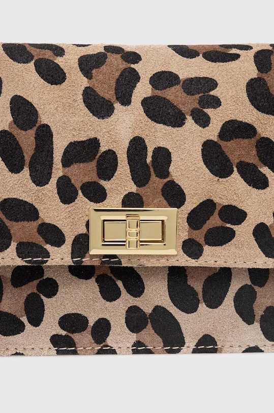 Accesorii Answear Lab geanta de mana din piele intoarsa 7155.fh bej