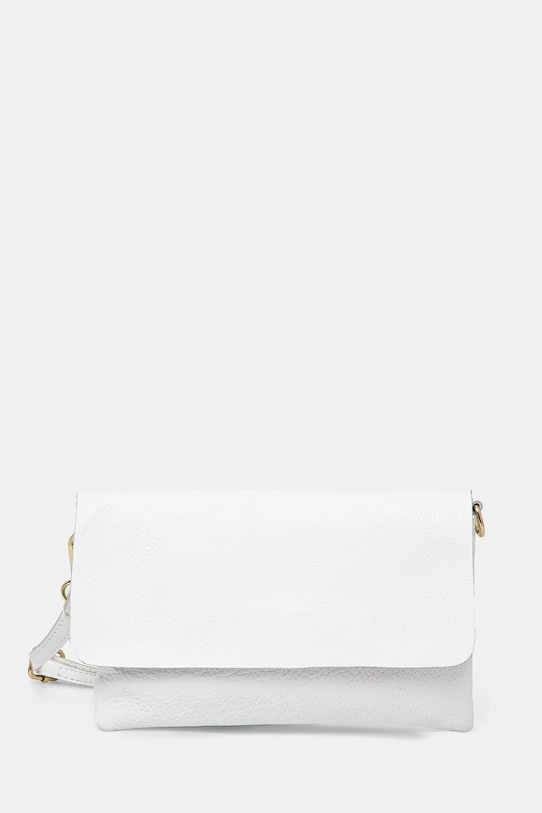 Answear Lab poseta de piele uni alb 433.hh