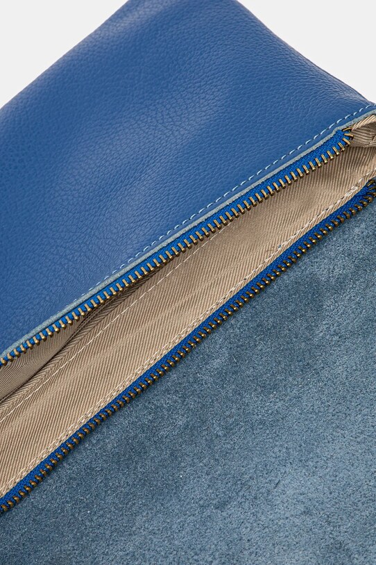 Kožená kabelka Answear.LAB 433.hh modrá