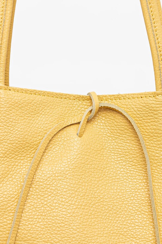 Kožená kabelka Answear.LAB žlutá m.075.hh