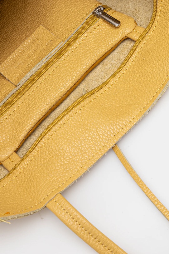 Kožená kabelka Answear.LAB m.075.hh žlutá