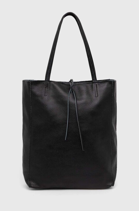 Шкіряна сумочка Answear.LAB лицьова шкіра чорний m.075.hh