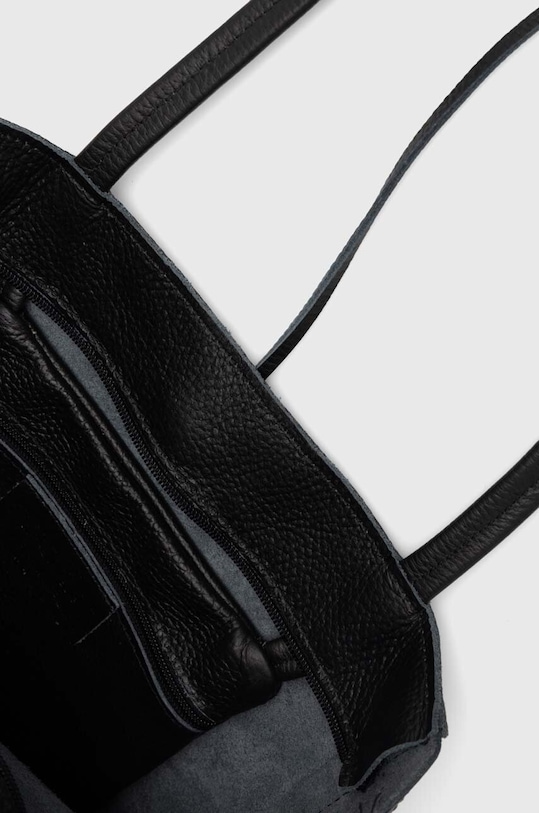 Δερμάτινη τσάντα Answear.LAB μαύρο m.075.hh