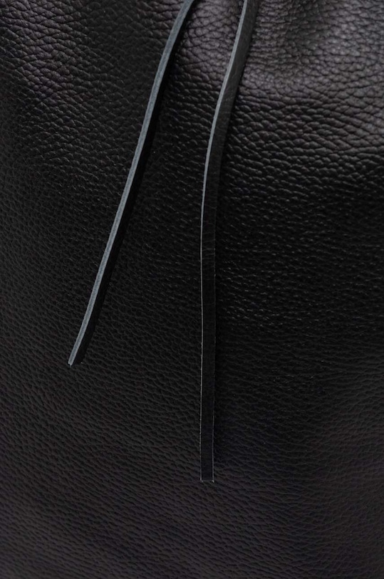 Δερμάτινη τσάντα Answear.LAB m.075.hh μαύρο