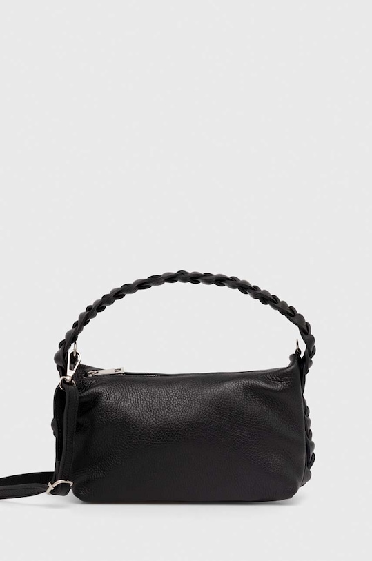 Answear Lab poseta de piele uni negru 244618.hms