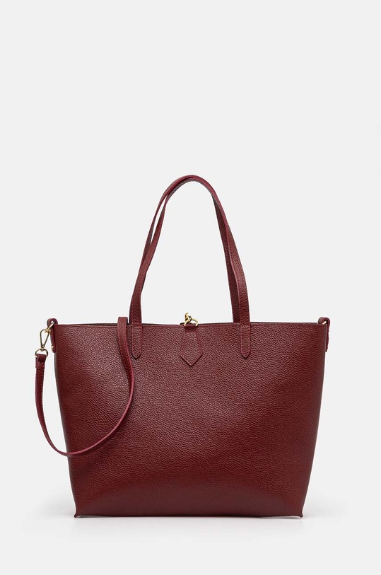 Answear Lab torebka skórzana 551995.1.HWK bordowy WZ24