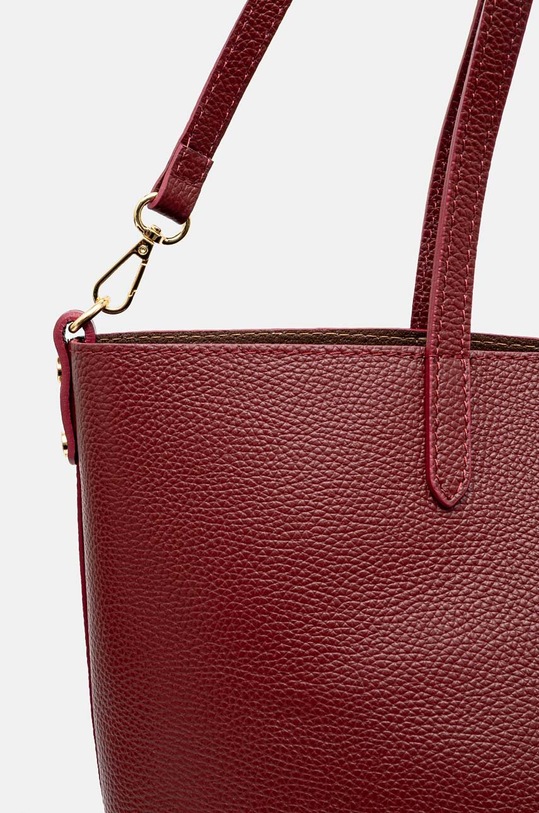Answear Lab torebka skórzana bordowy 551995.1.HWK