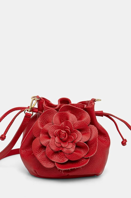 Kabelka Answear.LAB usňová koža červená 245920.HLK