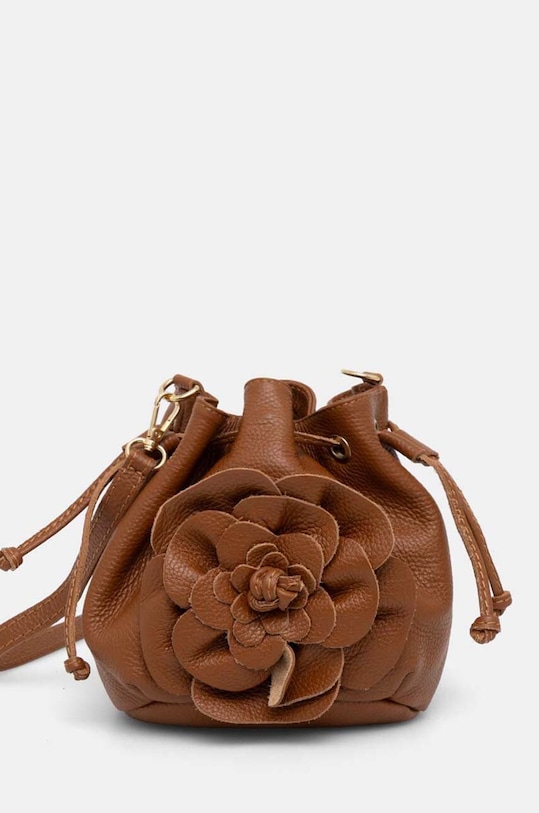 Kabelka Answear.LAB přírodní kůže hnědá 245920.HLK