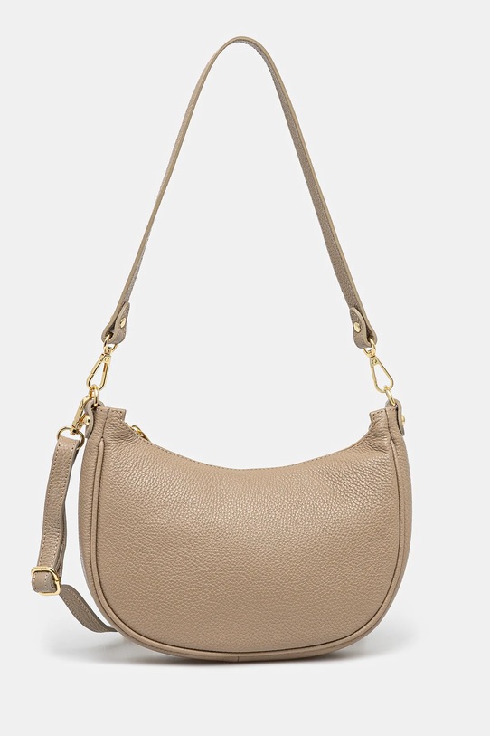Answear Lab poseta de piele uni bej 249615.HLK