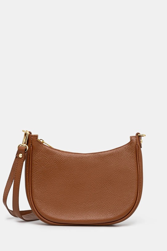 Answear Lab poseta de piele uni maro 249615.HLK