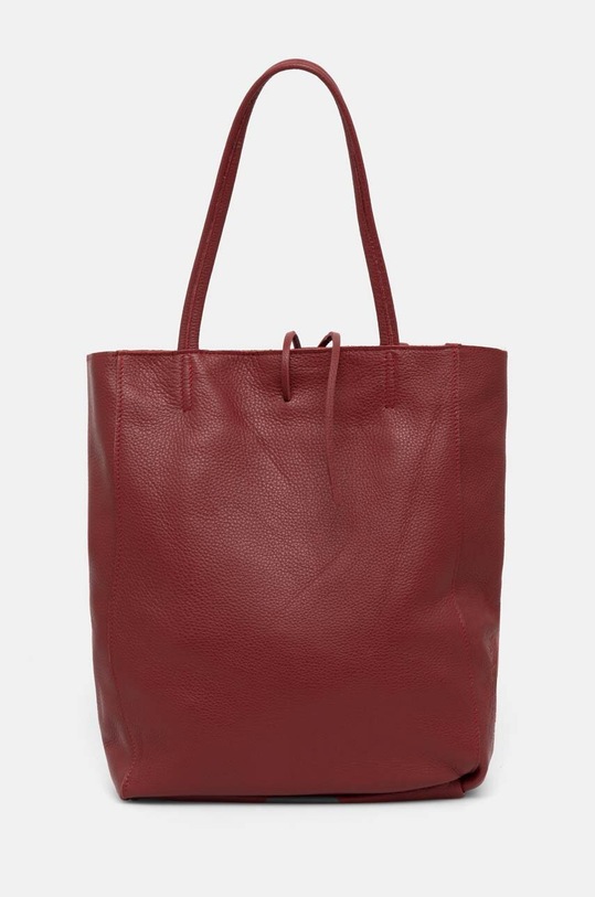 Kožna torba Answear.LAB bez uzorka bordo 75.HWK