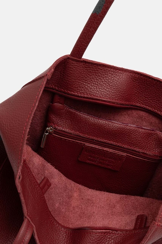 Kožna torba Answear.LAB 75.HWK bordo